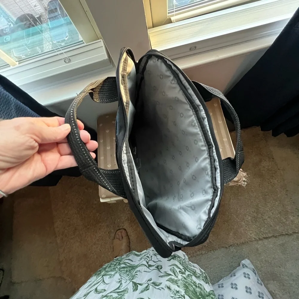 Black Women's Laptop Bag - Compact Professional Carry